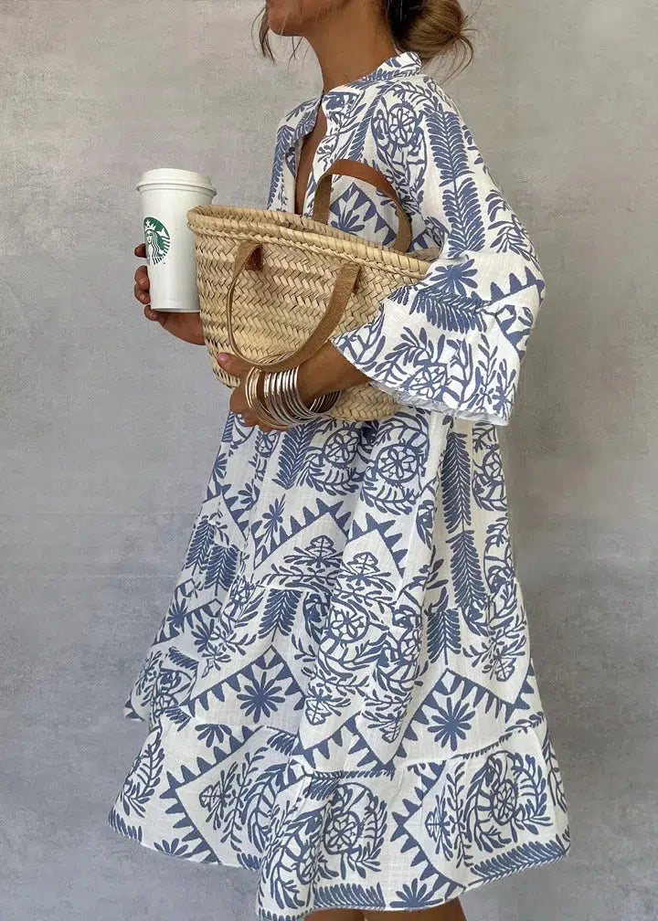 Evie™ – Robe Mini à Décolleté en V Tendance