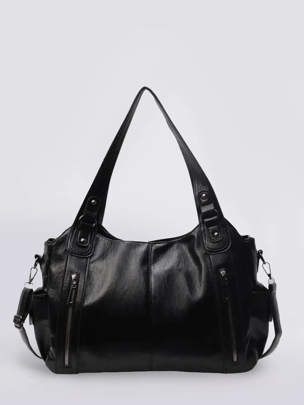 Sac à bandoulière en cuir à poches multiples