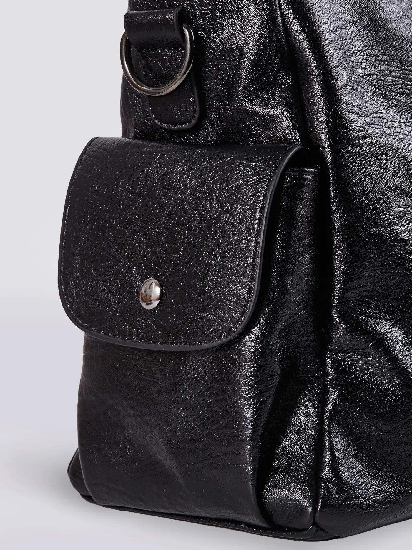 Sac à bandoulière en cuir à poches multiples