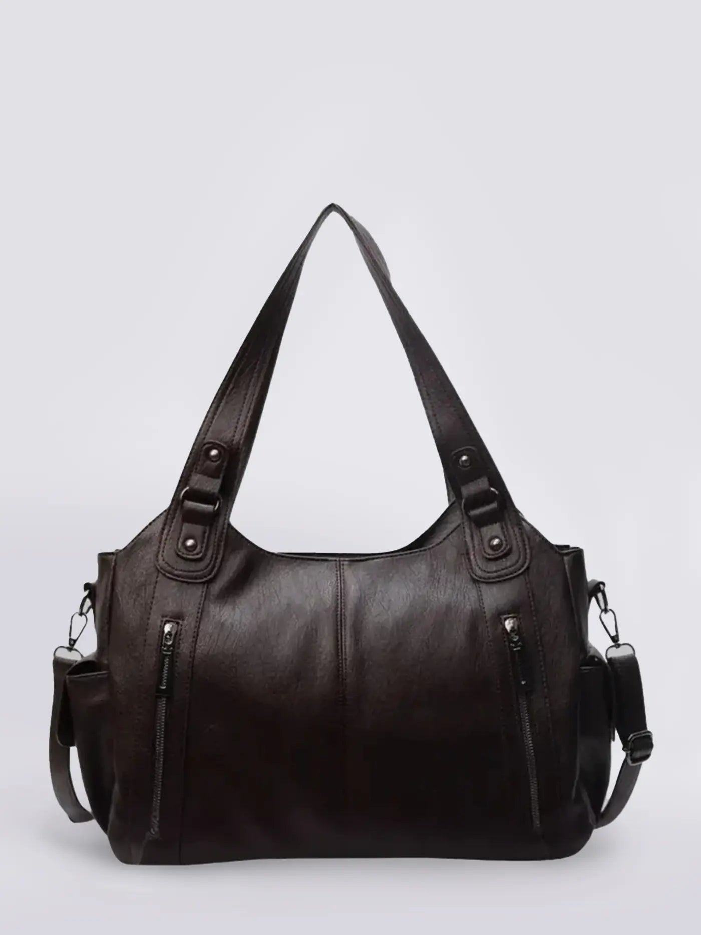 Sac à bandoulière en cuir à poches multiples