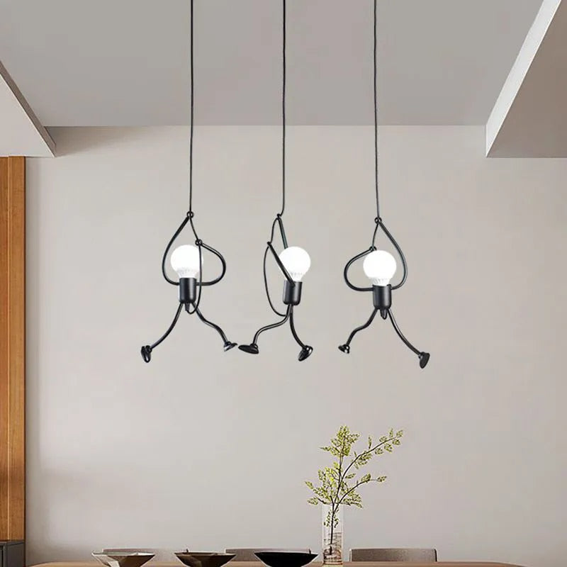 FunkyLight | Retro Iron Man - Lampes de Plafond