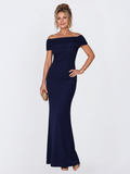 Virella | Robe Maxi Bodycon à Épaules Dénudées et Dos Torsadé pour Femmes
