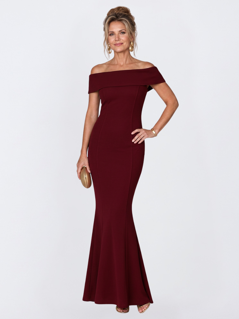Virella | Robe Maxi Bodycon à Épaules Dénudées et Dos Torsadé pour Femmes
