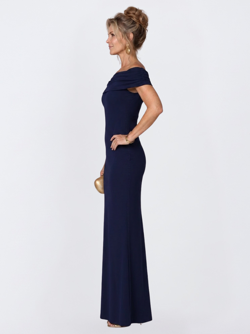 Virella | Robe Maxi Bodycon à Épaules Dénudées et Dos Torsadé pour Femmes