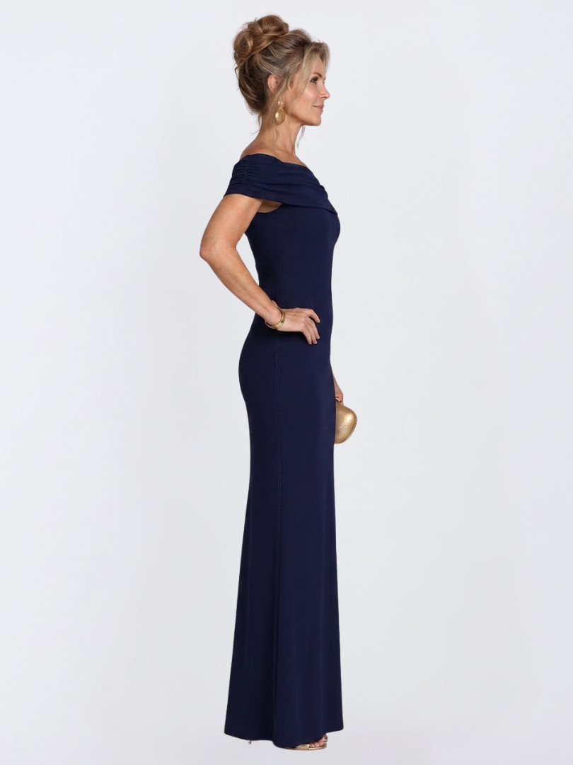 Virella | Robe Maxi Bodycon à Épaules Dénudées et Dos Torsadé pour Femmes