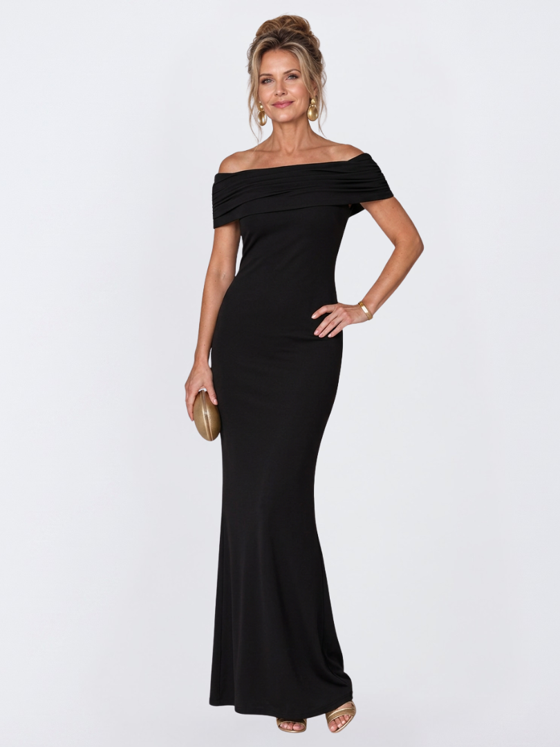 Virella | Robe Maxi Bodycon à Épaules Dénudées et Dos Torsadé pour Femmes