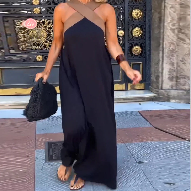 Mandie | Robe élégante dos nu avec design croisé