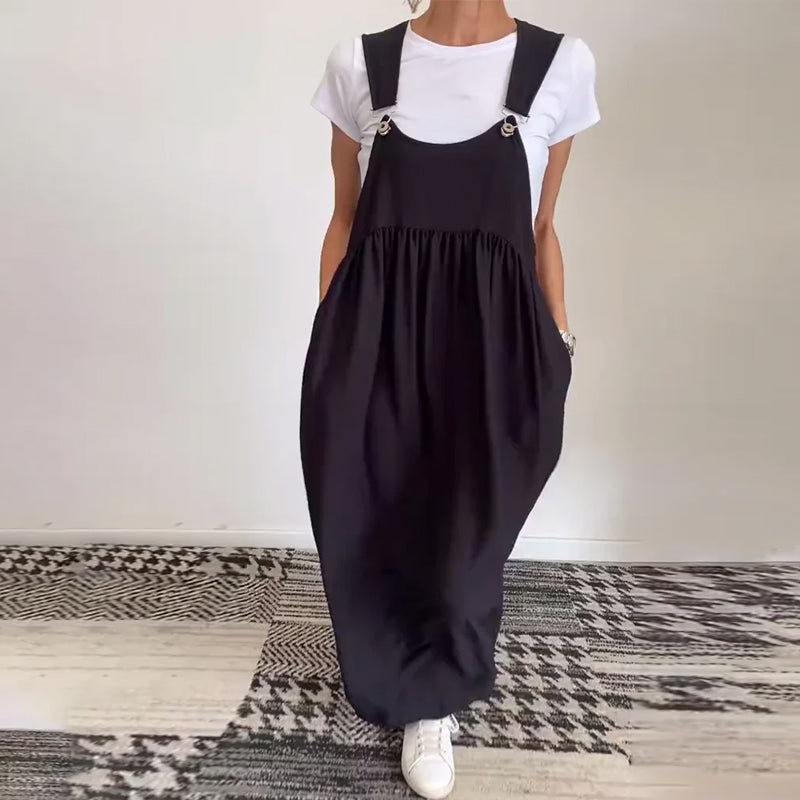 Molly | Robe unie décontractée avec bretelles