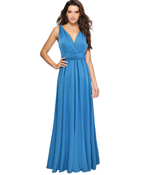 Robe portefeuille multiway pour femmes avec plus de 50 variantes de port et tissu élastique | Heidi-Mode