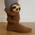 Chaussettes Animaux en Peluche KnusStep – Chaussettes Antidérapantes avec Design 3D