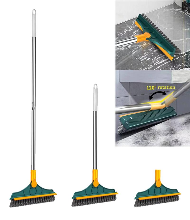 LuxiClean Brosse de Nettoyage de Sol à Double Action | Nettoyage et balayage sans effort pour une finition étincelante