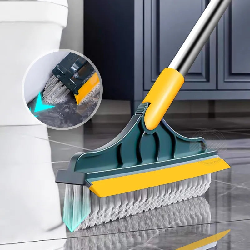 LuxiClean Brosse de Nettoyage de Sol à Double Action | Nettoyage et balayage sans effort pour une finition étincelante
