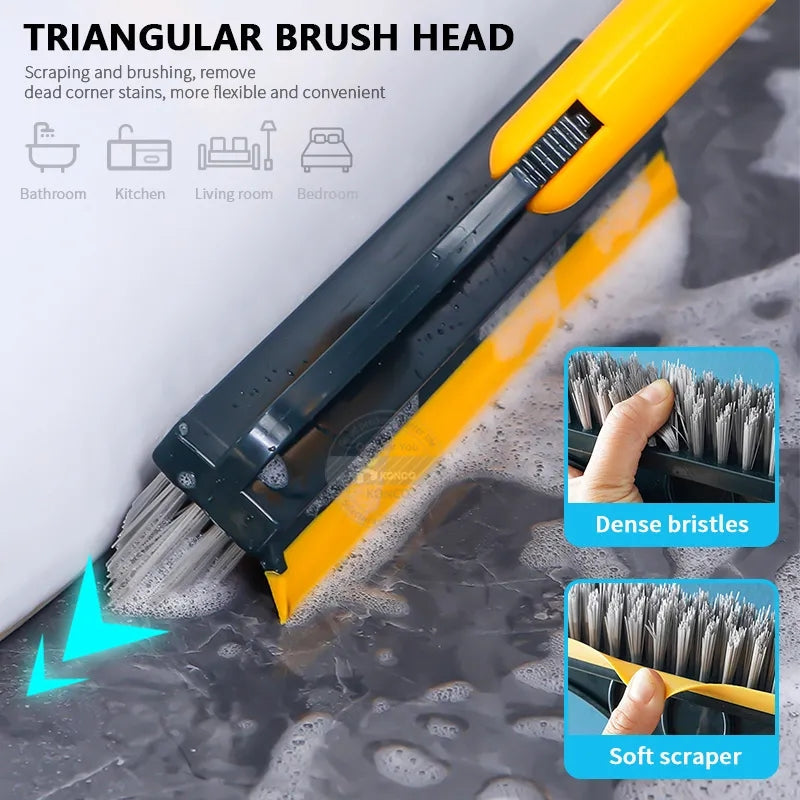 LuxiClean Brosse de Nettoyage de Sol à Double Action | Nettoyage et balayage sans effort pour une finition étincelante