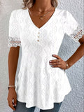 Meridia - Blouse V-Neck Douce au Toucher