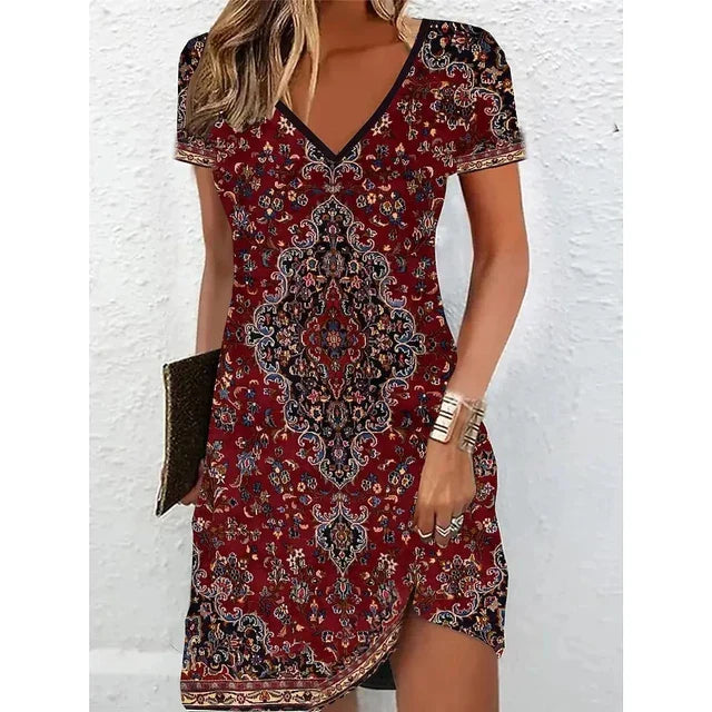 robe de cocktail beige scintillante