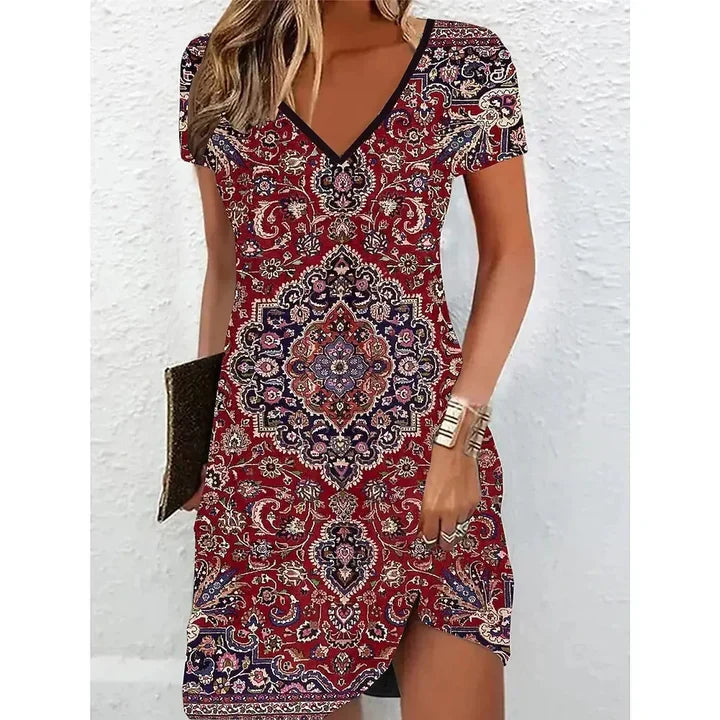 robe de cocktail beige scintillante