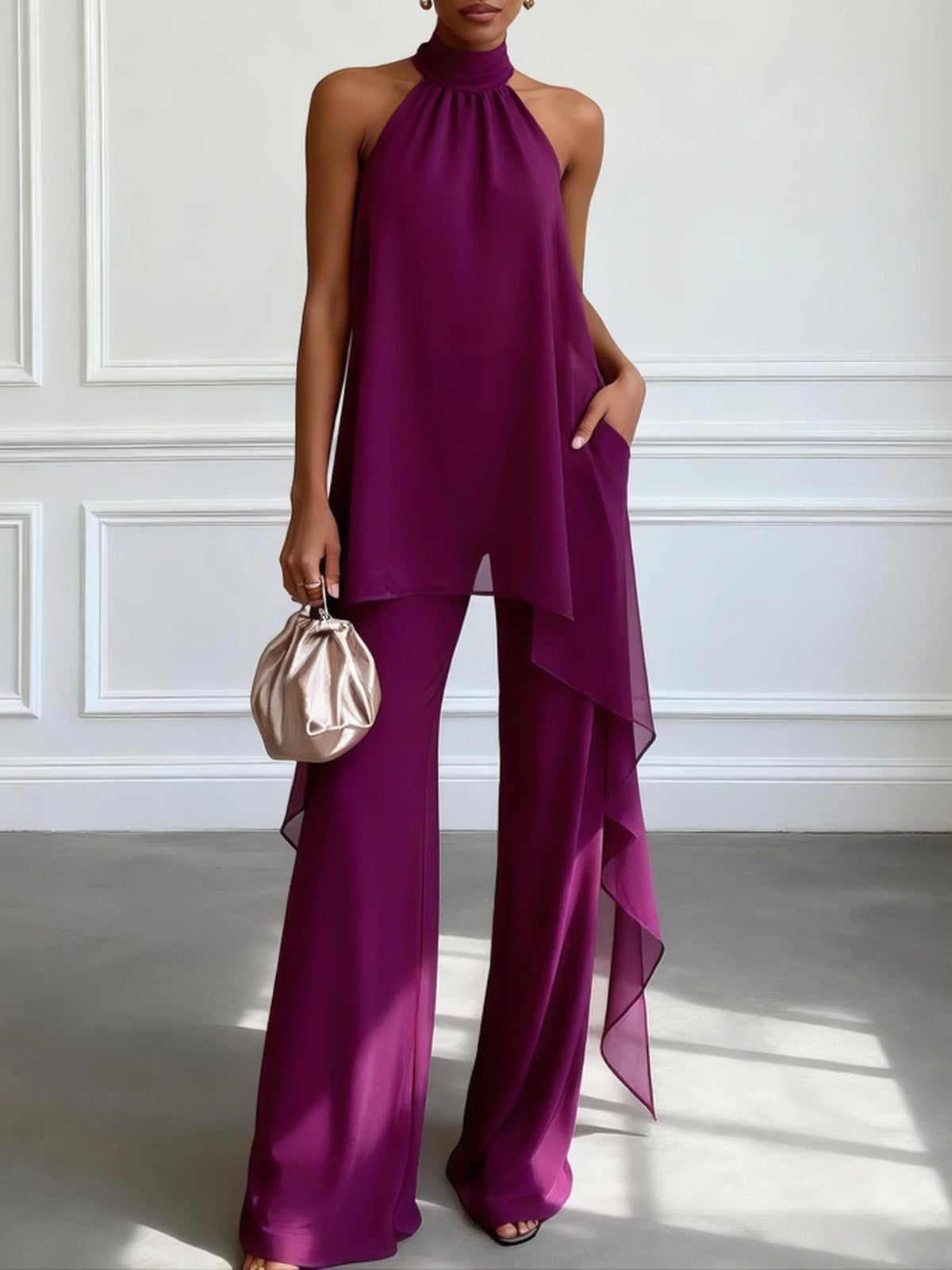 MOREAU LYON | ENSEMBLE HALTER ÉLÉGANT POUR FEMMES