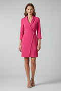 Robe Blazer Femme avec Col Cranté et Ourlet Droit