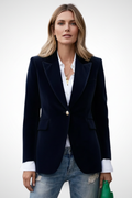 Blazer pour Femmes avec Revers et Bouton Unique
