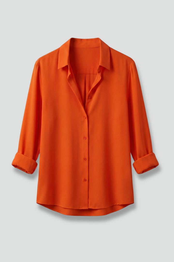 Blouse Femme avec Col et Fermeture à Boutons