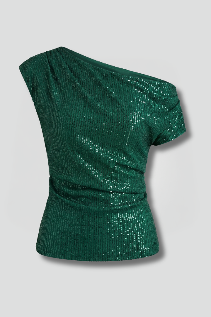 Blouse Femme avec Décolleté Off-Shoulder pour Sorties