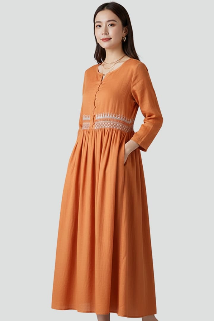 Robe Boho Femme à Coupe Décontractée