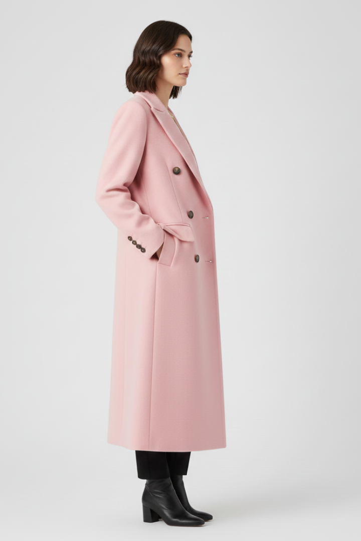 Manteau pour femmes avec col à revers et fermeture à boutons