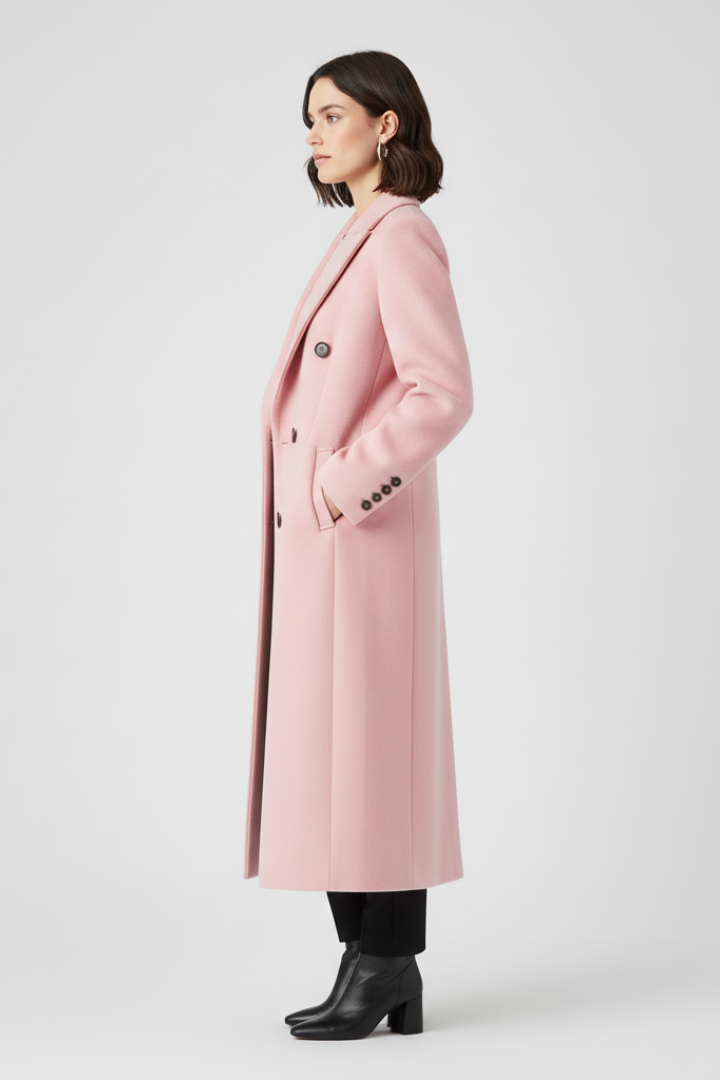 Manteau pour femmes avec col à revers et fermeture à boutons