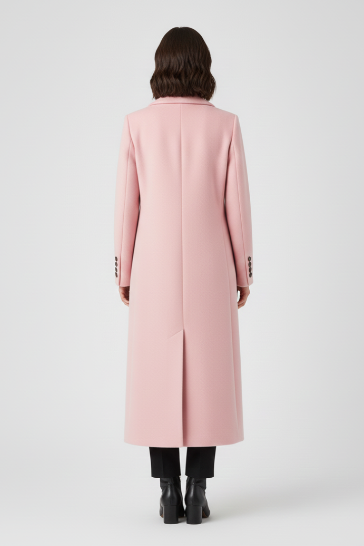 Manteau pour femmes avec col à revers et fermeture à boutons