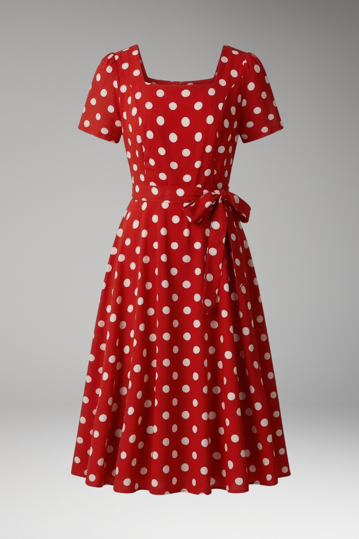 Robe Femme avec Décolleté en V et Manches Courtes