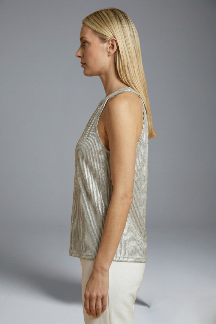 Top Halter pour Femmes avec Col Rond et Design Sans Manches