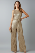Combinaison Femme avec Surface en Sequins et Jambes Droites