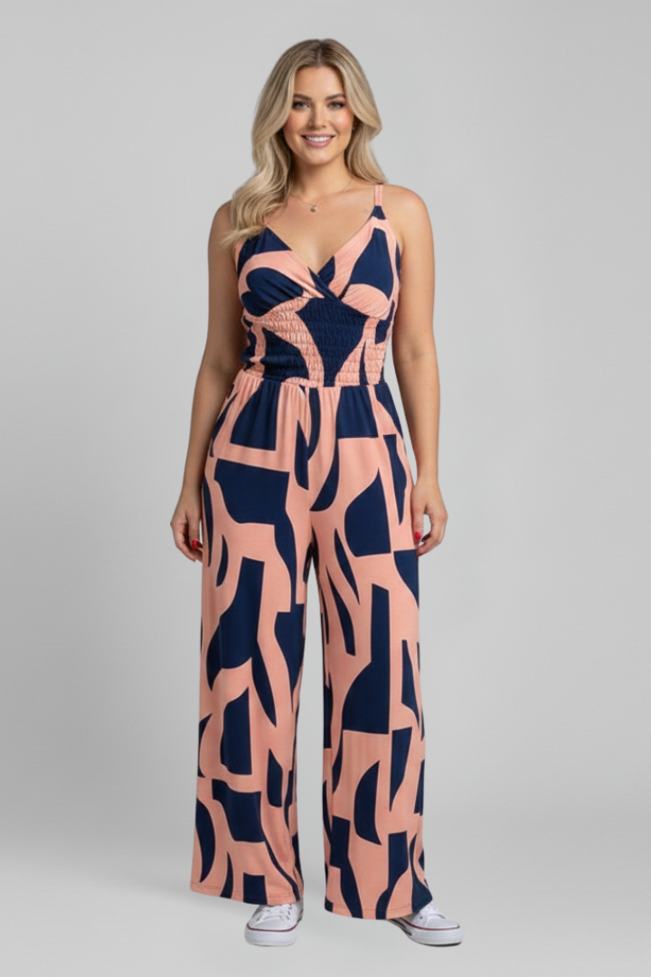 Combinaison Femme avec Bretelles Fines et Jambes Amples