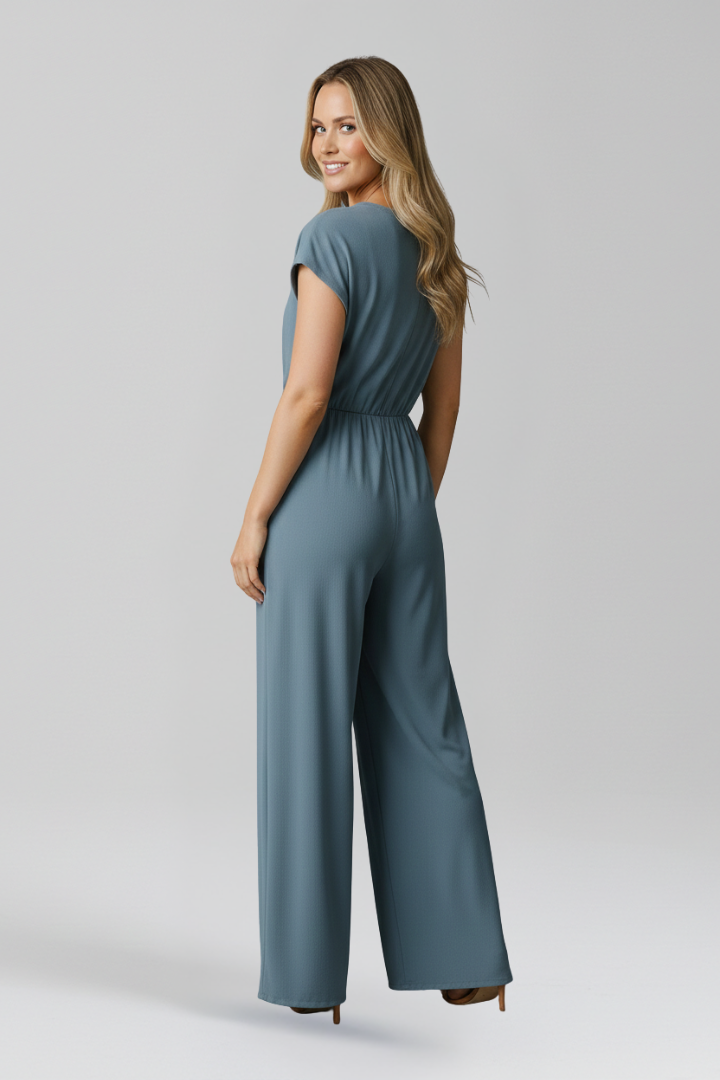 Combinaison Femme avec Décolleté en V et Taille Nouée