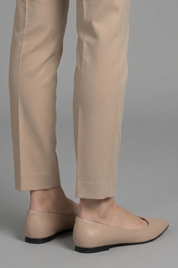 Ballerines en cuir pour femmes avec enfilage pour un usage quotidien