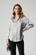 Chemise pour femmes avec boutonnière et col