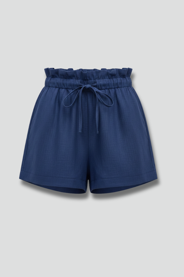 Shorts pour femmes avec taille à cordon et poches latérales