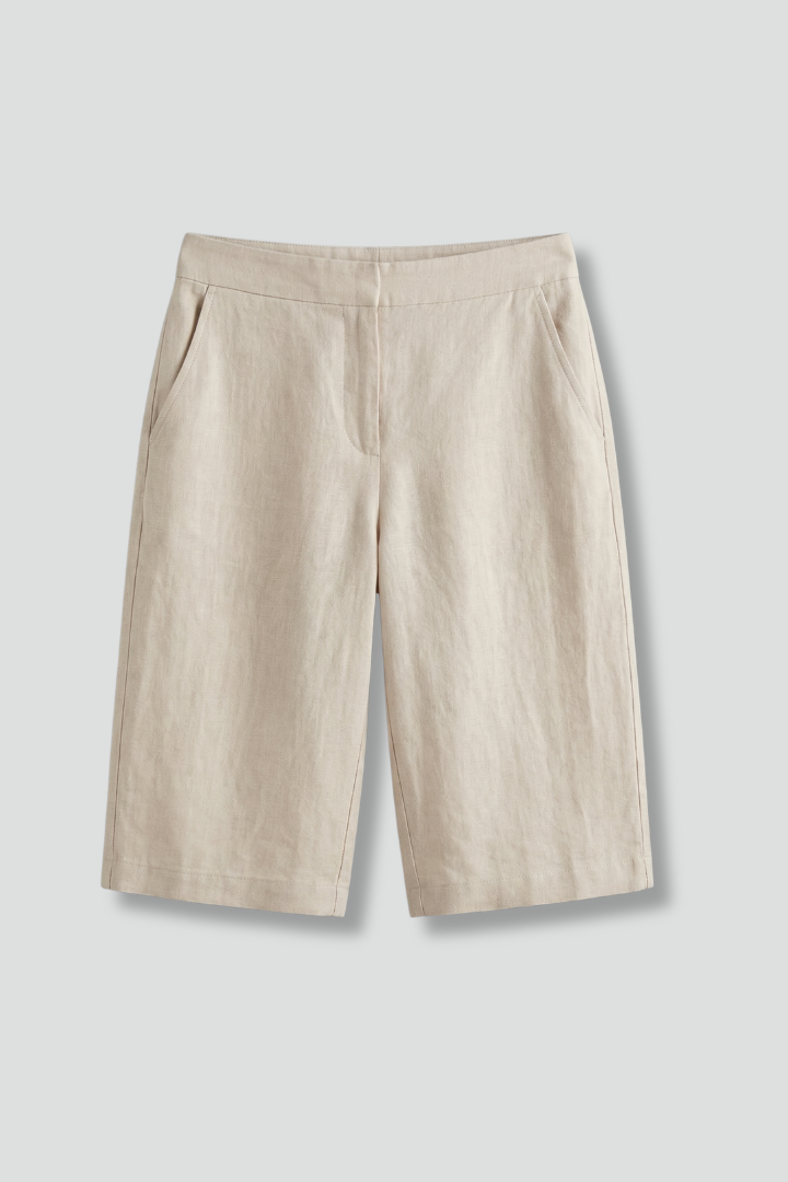 Shorts pour femmes avec taille élastique et poches latérales