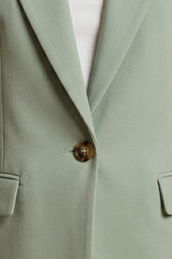 Blazer sans manches pour femmes avec col à revers et poches