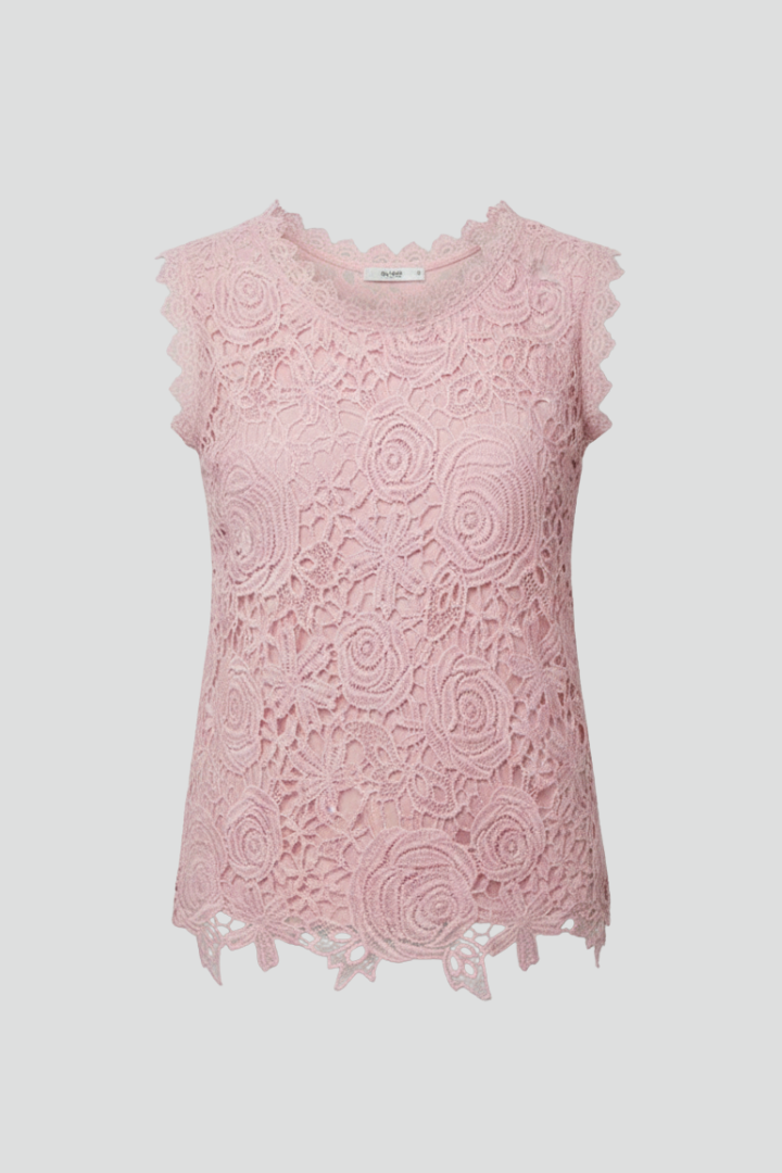 Blouse sans manches pour femmes avec décolleté en V et surface texturée
