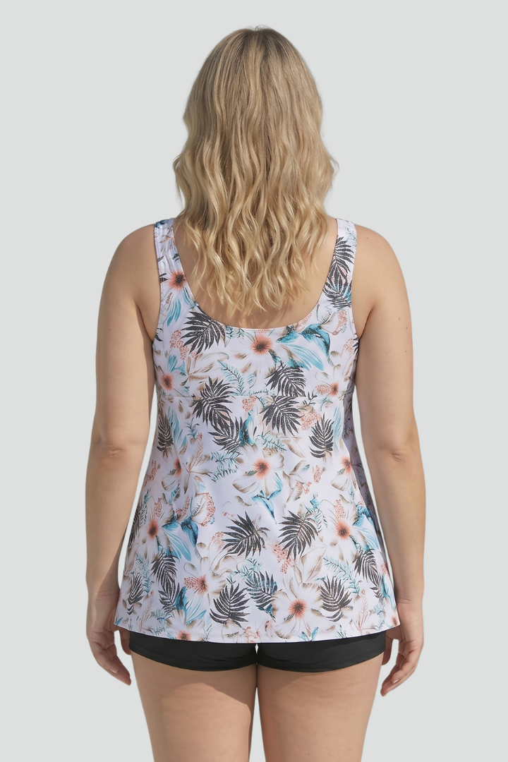 Ensemble Tankini Femme avec Décolleté en V et Short