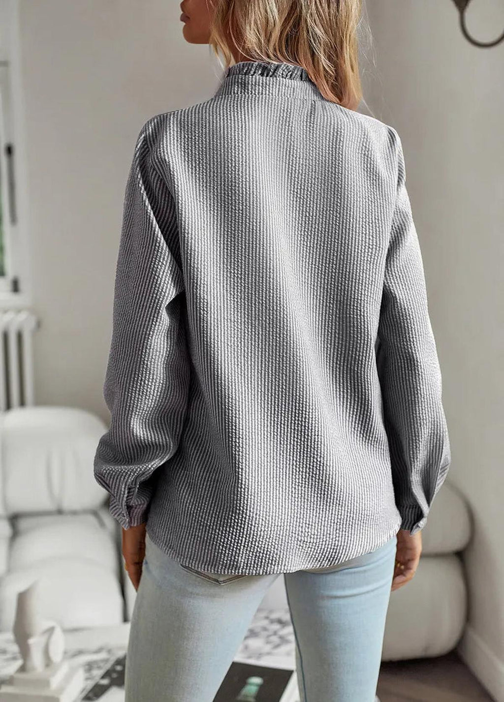 Haut à Manches en Coton Élégant pour Femmes