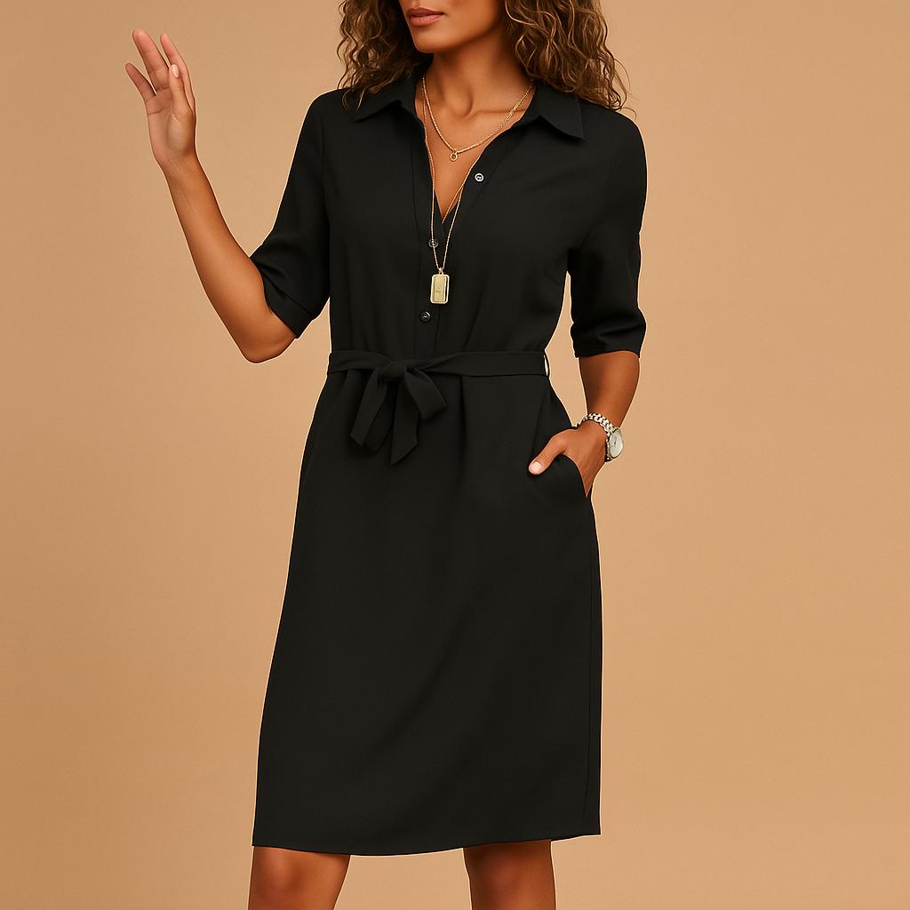 Robe Midi de Travail Décontractée pour Femmes