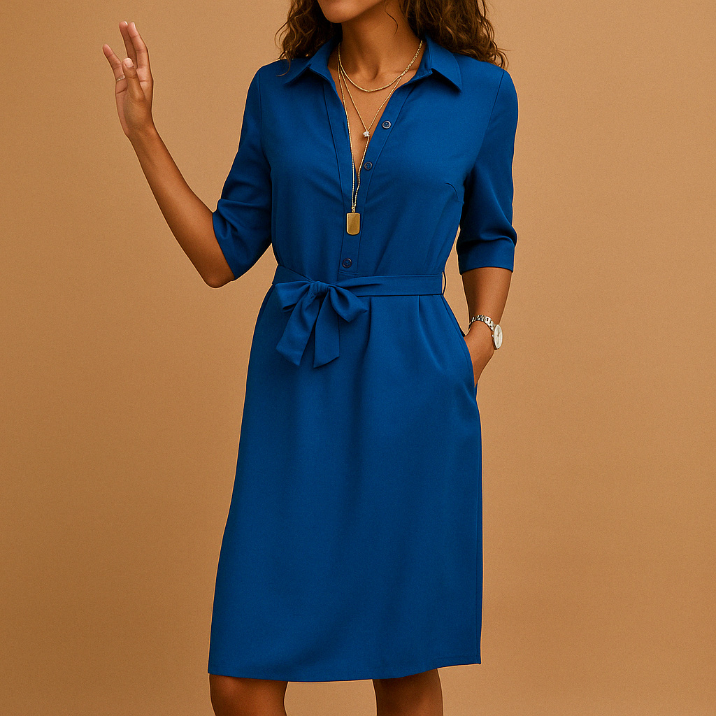 Robe Midi de Travail Décontractée pour Femmes