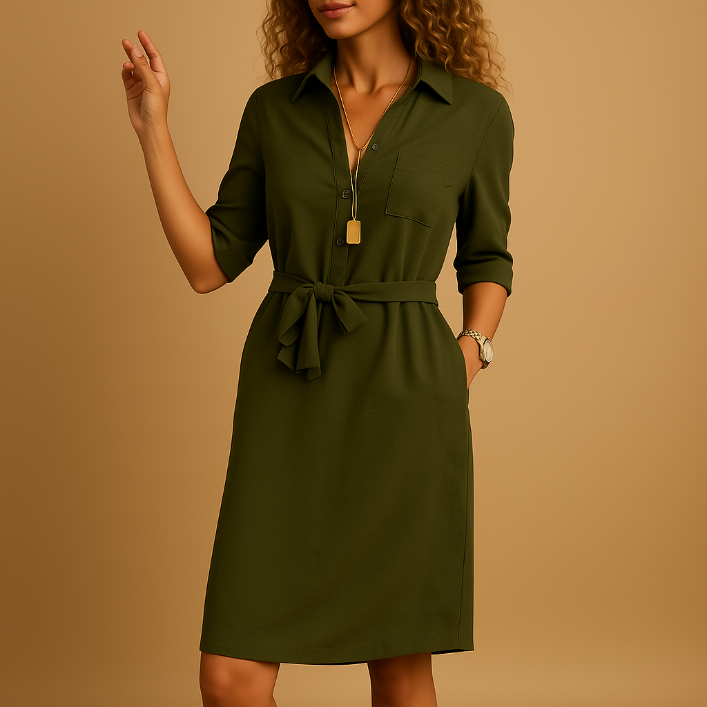 Robe Midi de Travail Décontractée pour Femmes