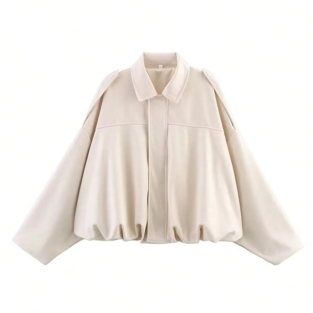 Veste Bomber en Suède pour Femmes Élégante – Marron Vert Look Vintage