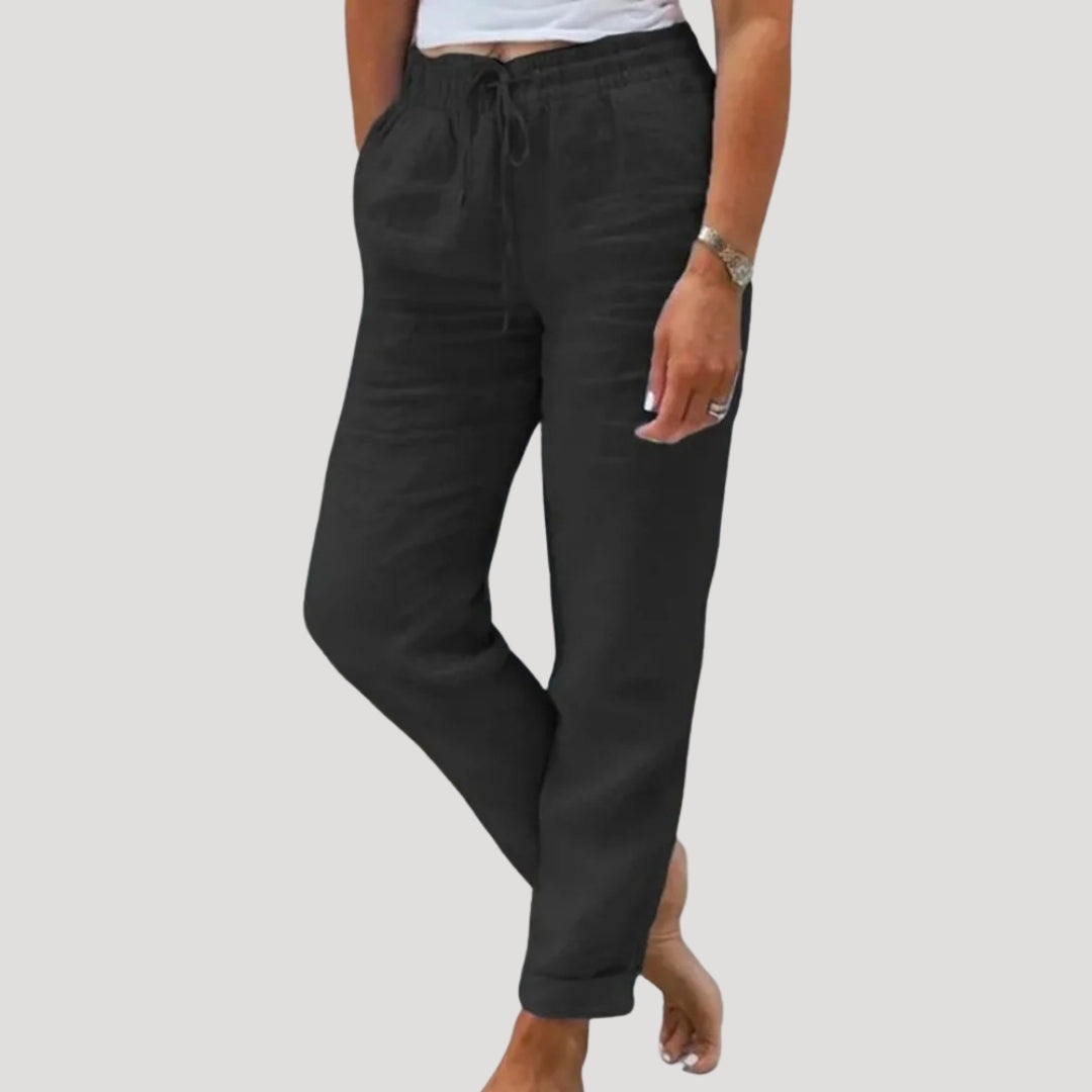 Pantalons en lin légers et décontractés pour l'été