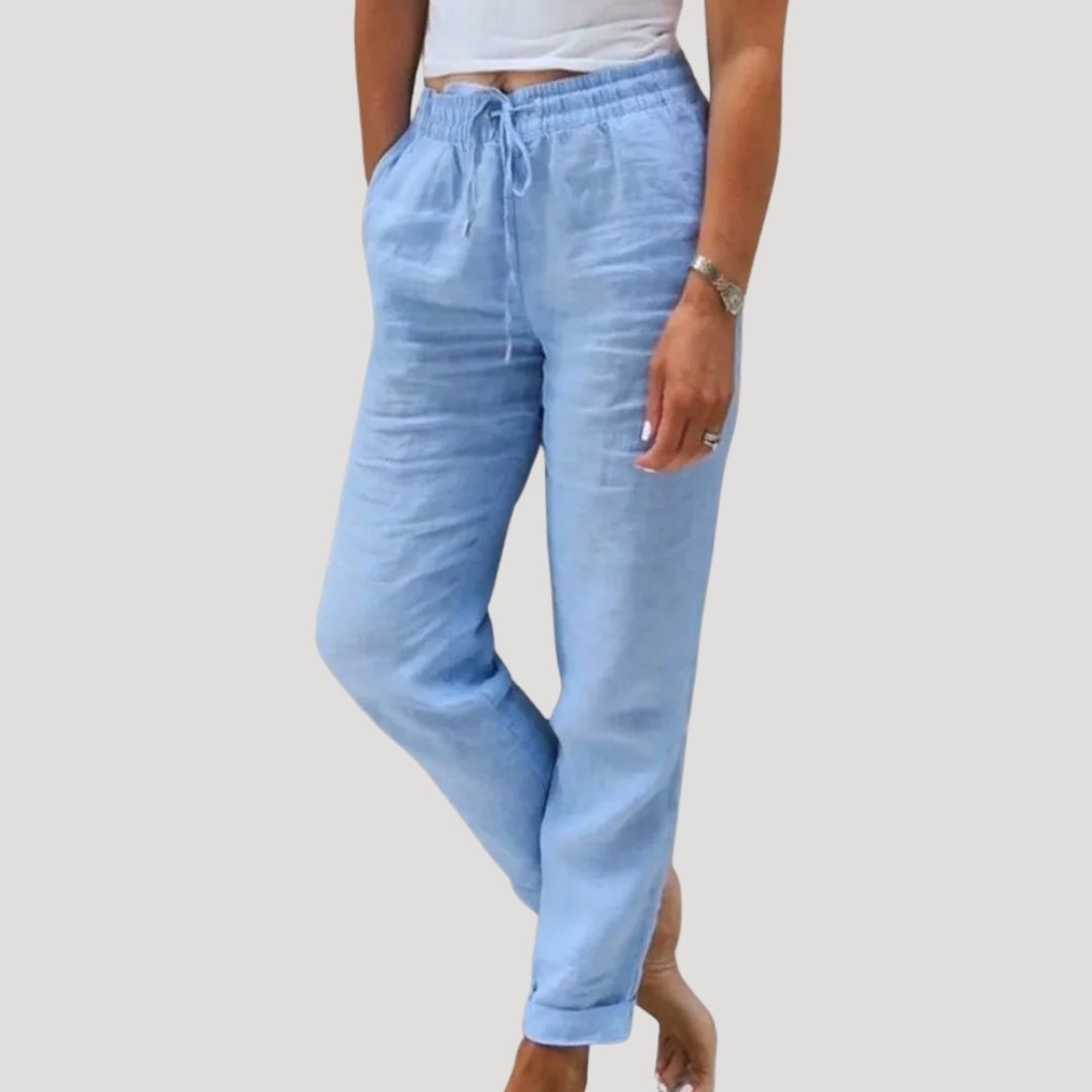 Pantalons en lin légers et décontractés pour l'été