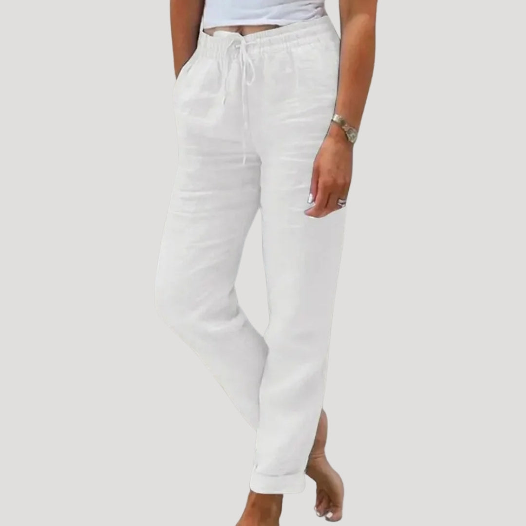 Pantalons en lin légers et décontractés pour l'été