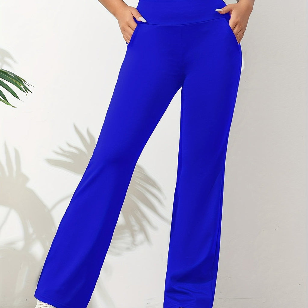 Pantalon de yoga Femme | Legging évasé | Taille élastique & poches pour une liberté de mouvement